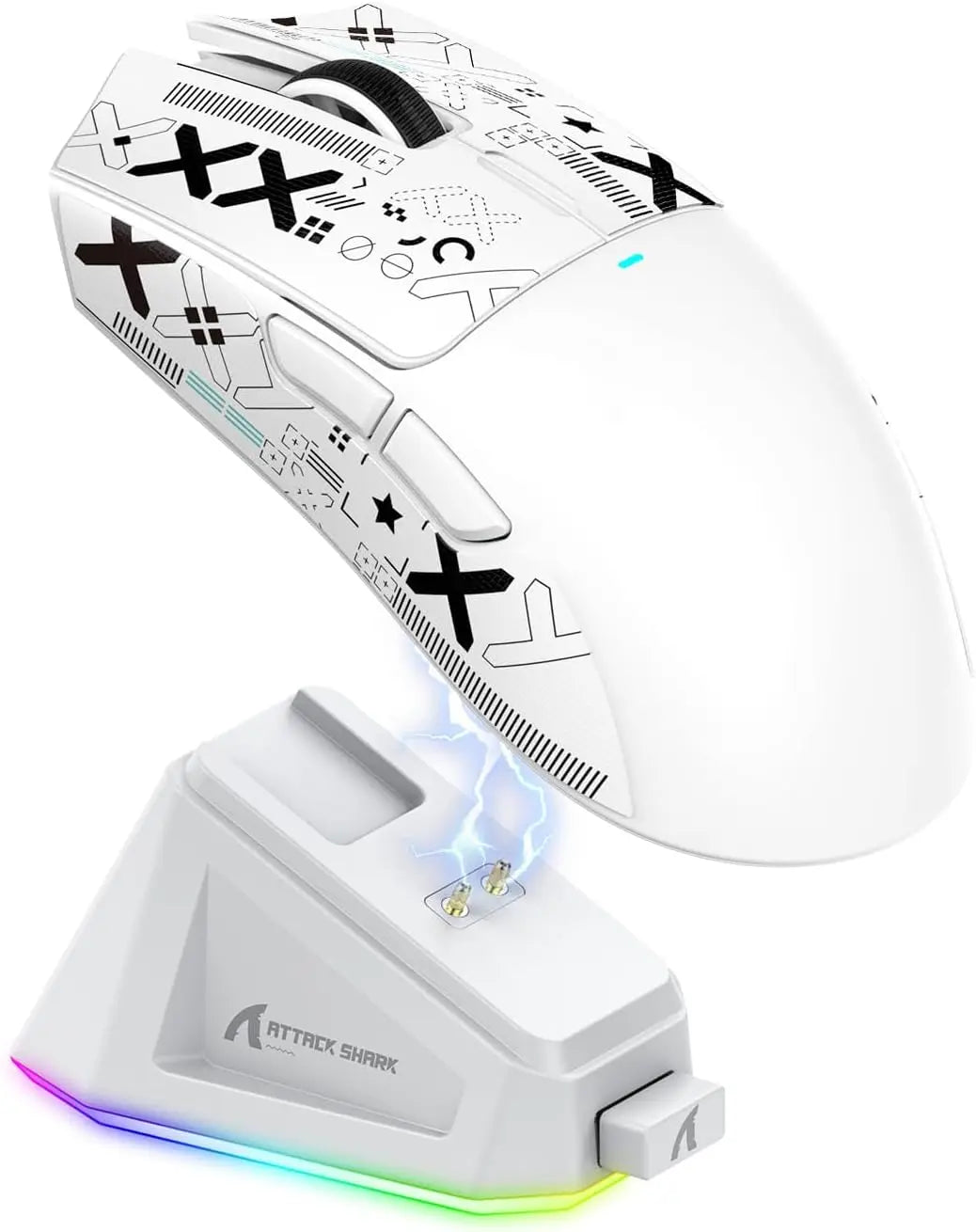 Attack Shark X11 – Ultra-Light RGB Gaming Mouse (22,000 DPI, Triple Mode, Dock Included)