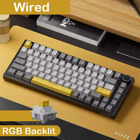 AJAZZ AK820 Pro – Tri-Mode RGB Mechanical Keyboard with TFT Display & Multi-Function Knob