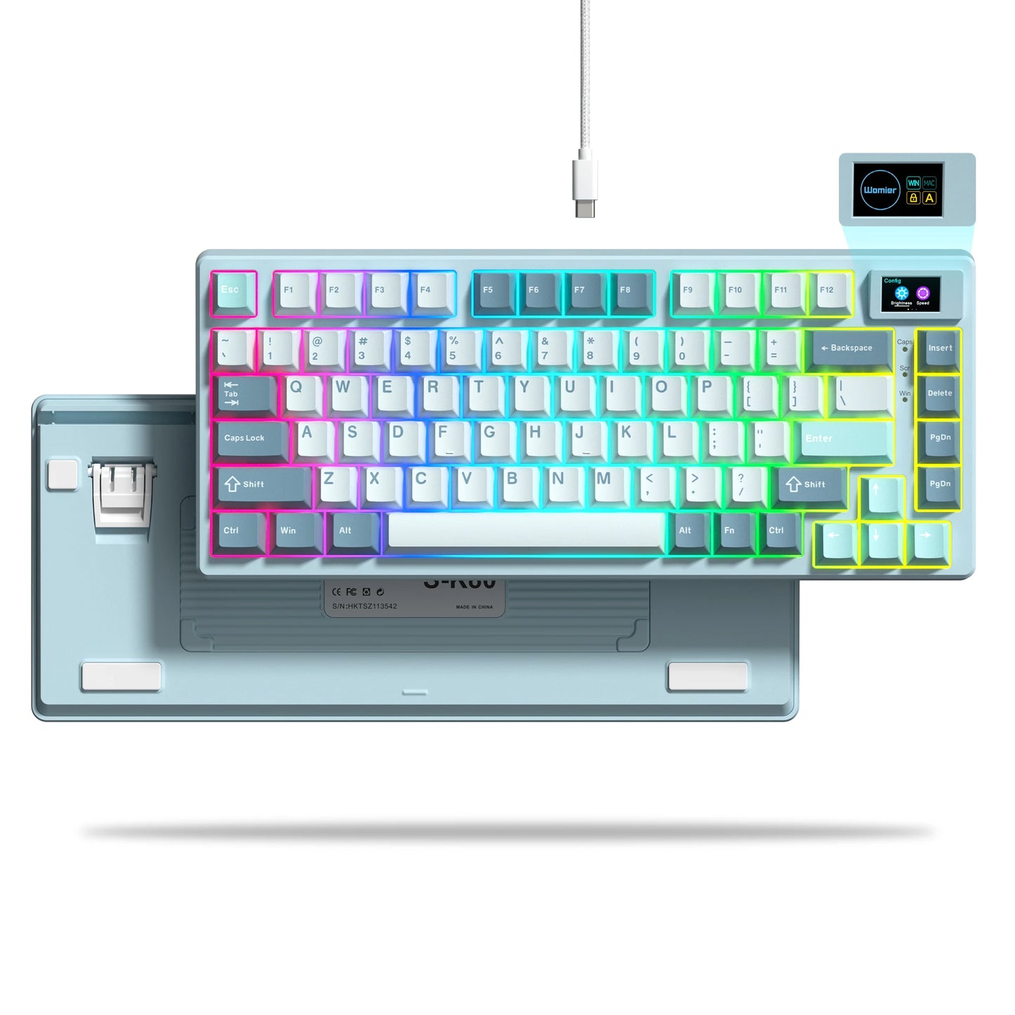 OLED RGB Mechanical Gaming Keyboard – Hot-Swappable Switches, Pudding Keycaps, Pro Build